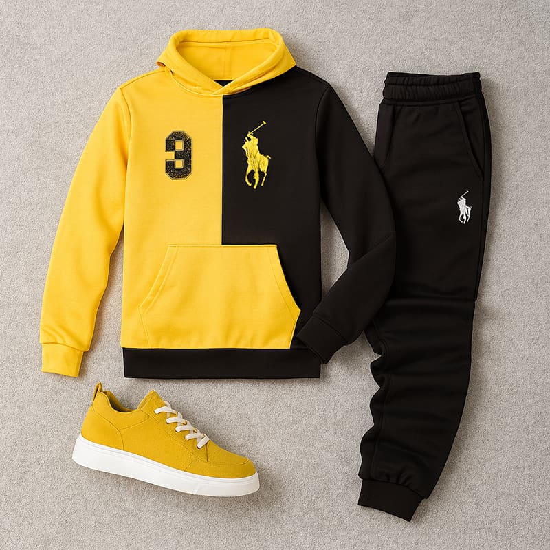 ست هودی شلوارمردانه مدل Polo