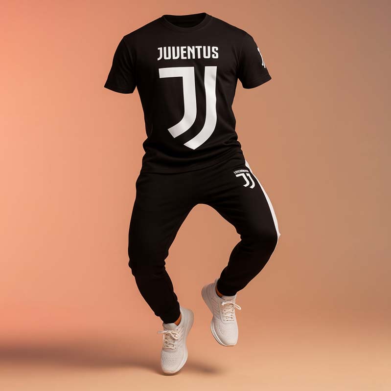 ست تیشرت شلوار مردانه یوونتوس مدل Aria